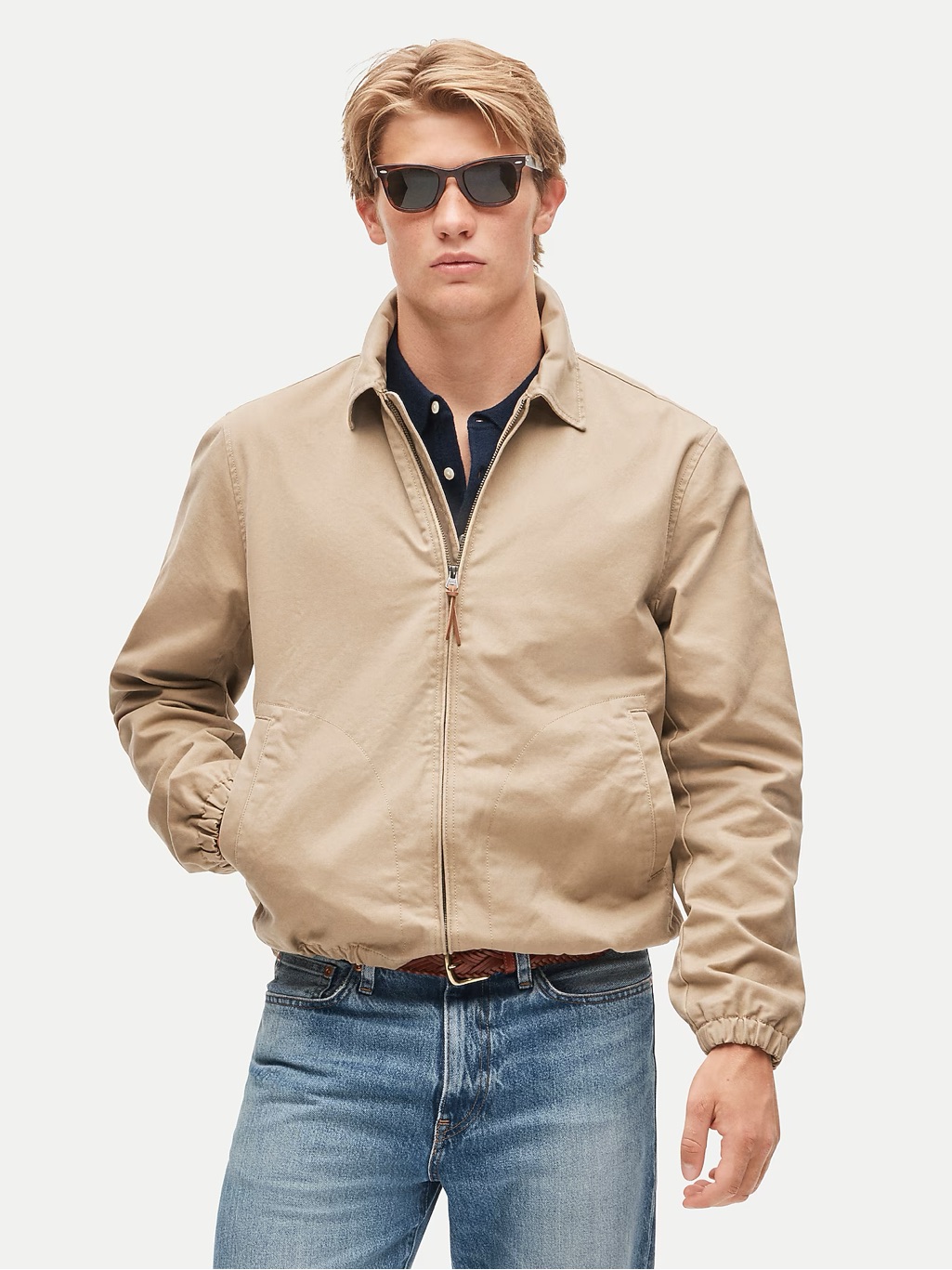 J. Crew Harrington Jacket In Cotton Twill Commander Khaki Size Xs Nwt $178 Bj059